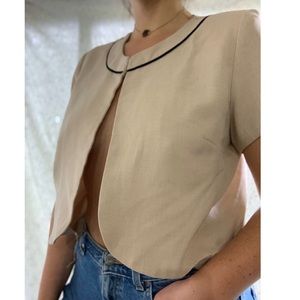 Studio I Sand Short Sleeve Blouse